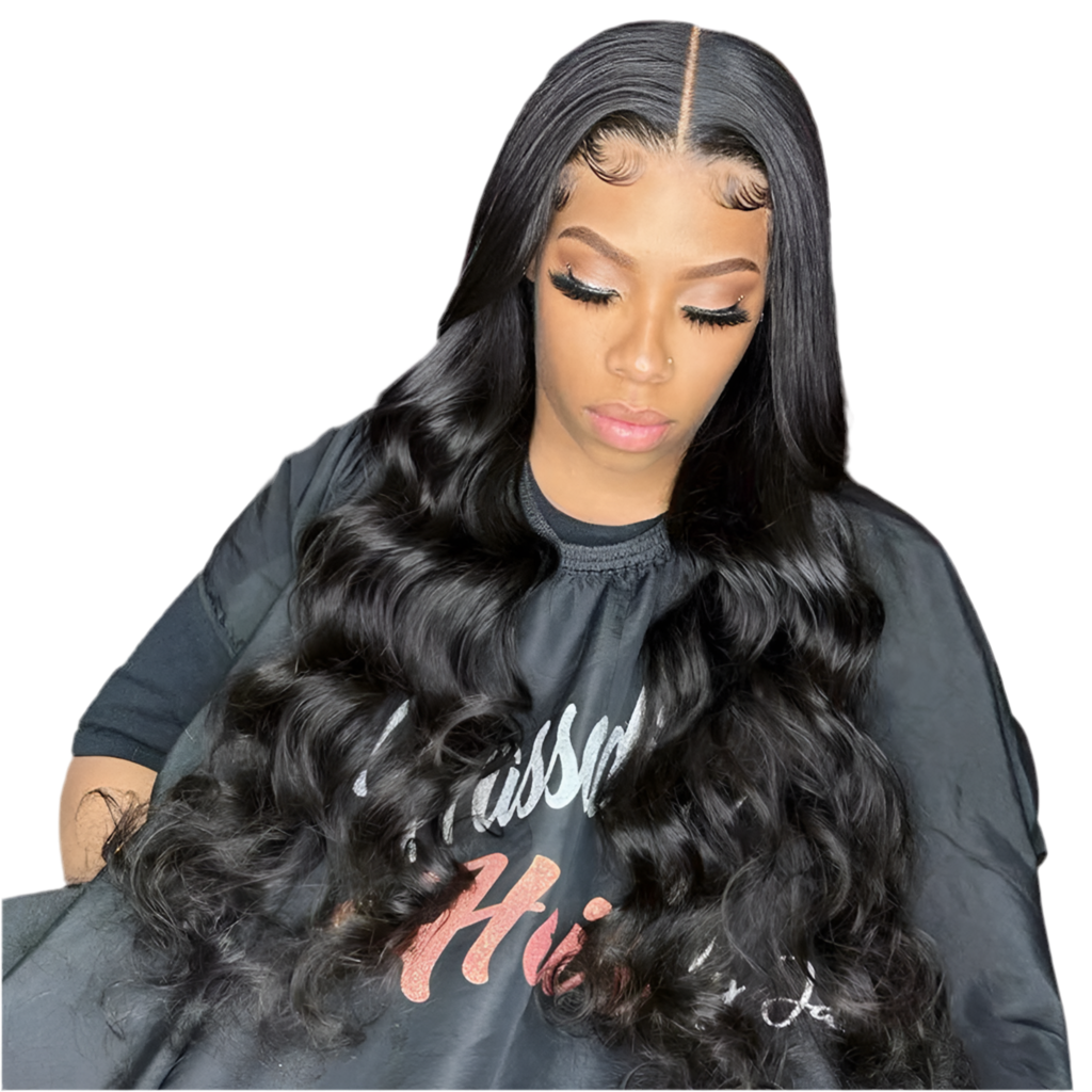 "REILLY" Red Blonde Highlight 13X6 Wavy Lace Frontal Wig