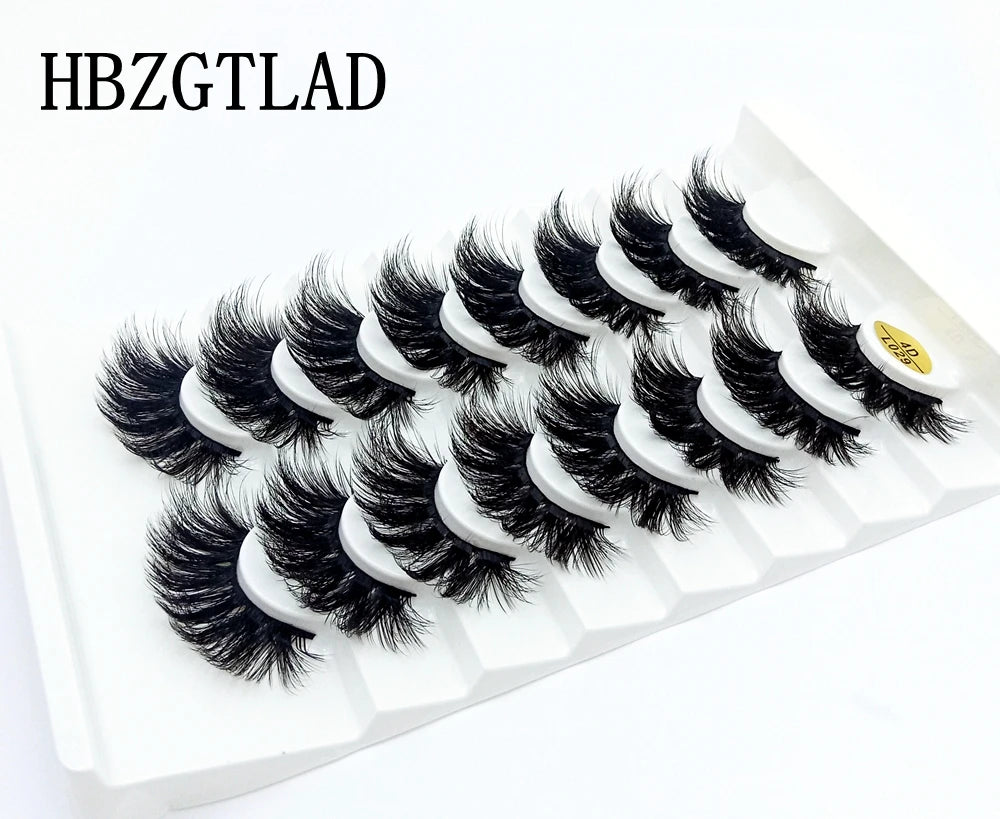 5-8 Pairs 25mm  Dramatic Volume Wispy Mink Lashes