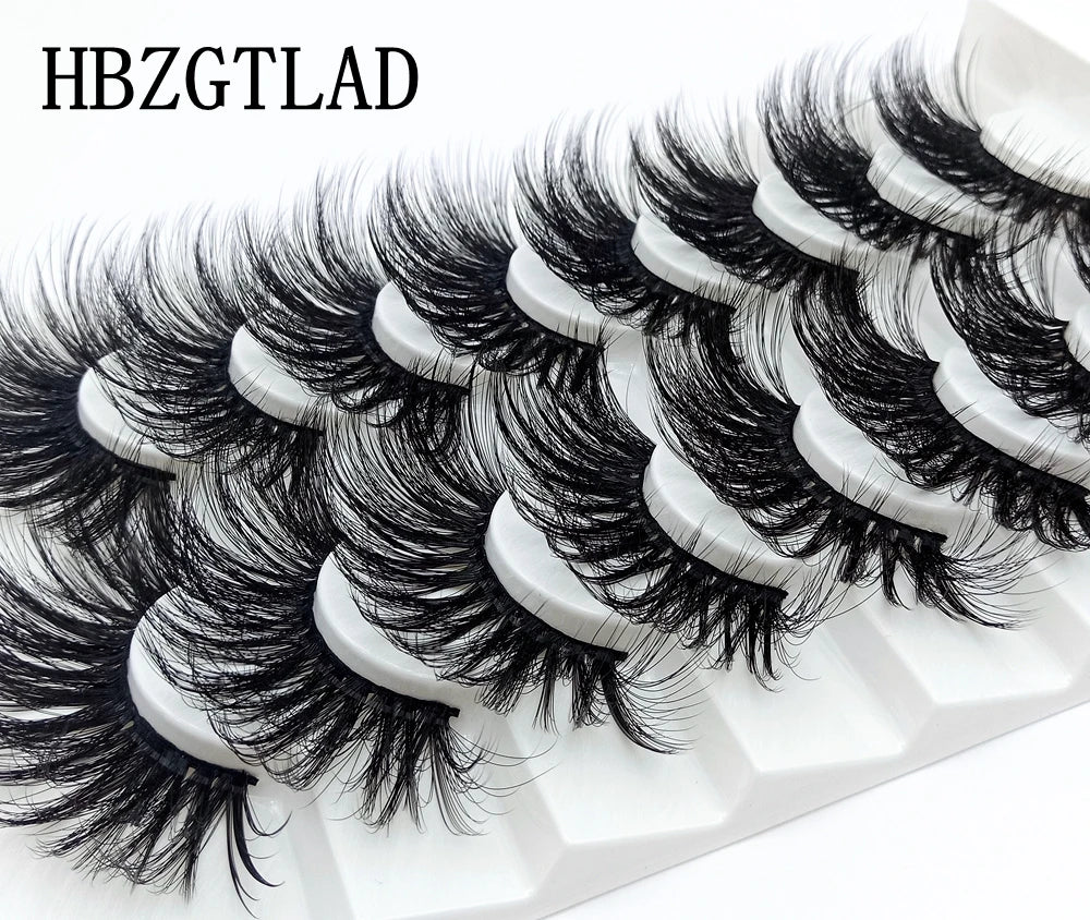 5-8 Pairs 25mm  Dramatic Volume Wispy Mink Lashes