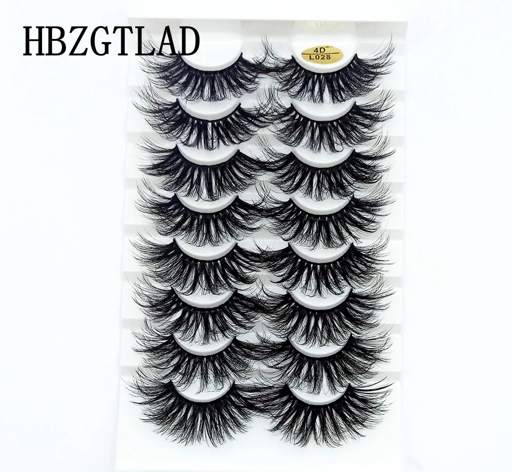 5-8 Pairs 25mm  Dramatic Volume Wispy Mink Lashes