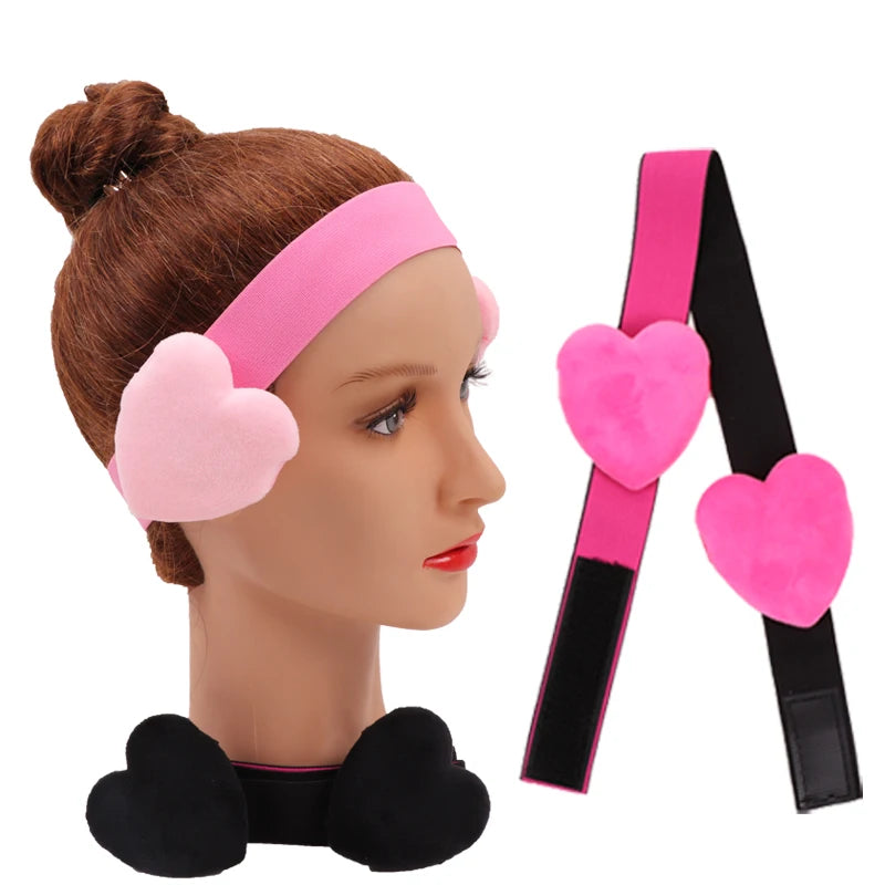 Wig Melt Band 1/3Pcs Frontal Band For Edges With Heart Ear Covers Melt Band With Large Ear Protector Edge Band For Wig 60Cm