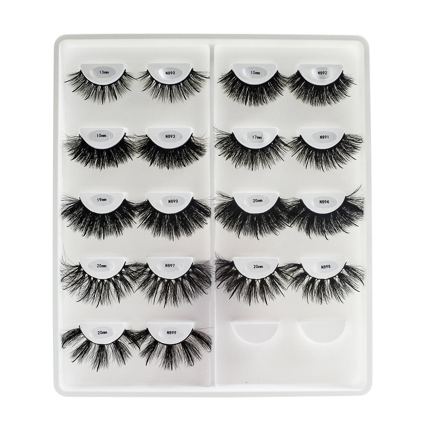 Wispy Thick Natural Fluffy Mink Full  Strip Lashes