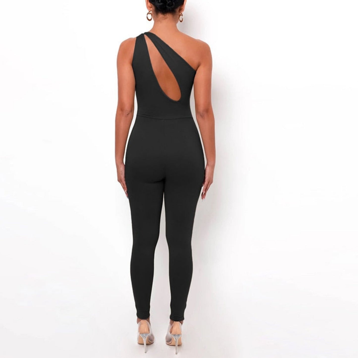 Baddie One Shoulder Sexy Cut Out  Jumpsuit