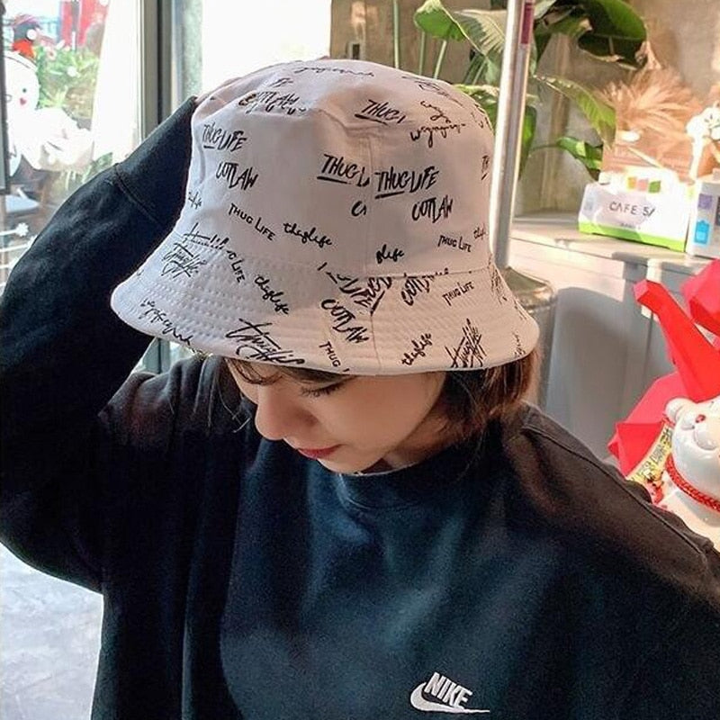 THUG LIFE  Double-sided Bucket Hats