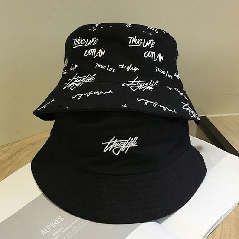 THUG LIFE  Double-sided Bucket Hats