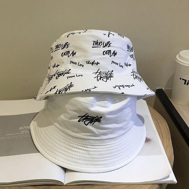 THUG LIFE  Double-sided Bucket Hats