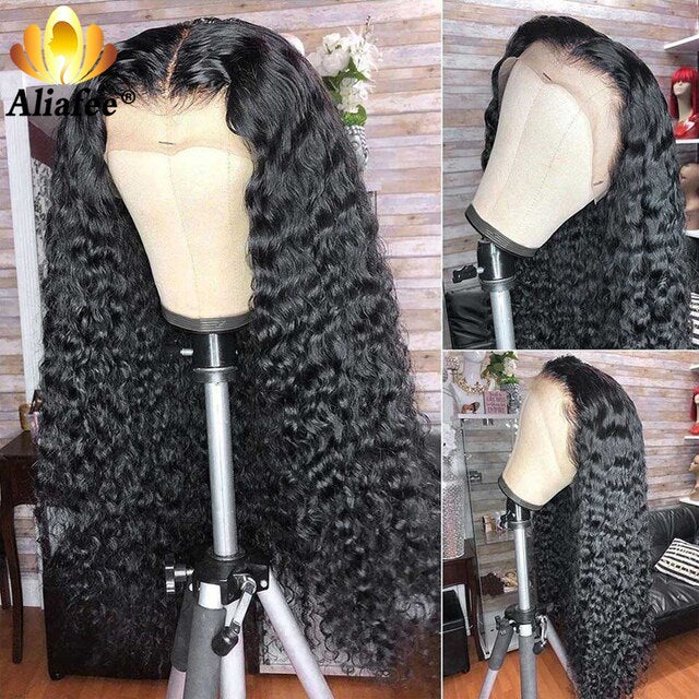 "Aliza" Long Kinky Curly HD 13x6 Highlight Wig