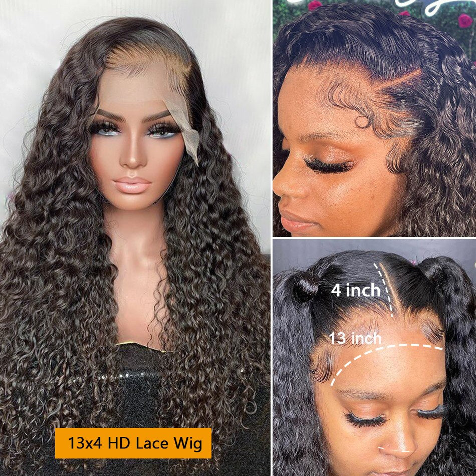 “Kilani “ 360 Full Lace Pre Plucked Frontal Deep Water Wave Lace Front Wig