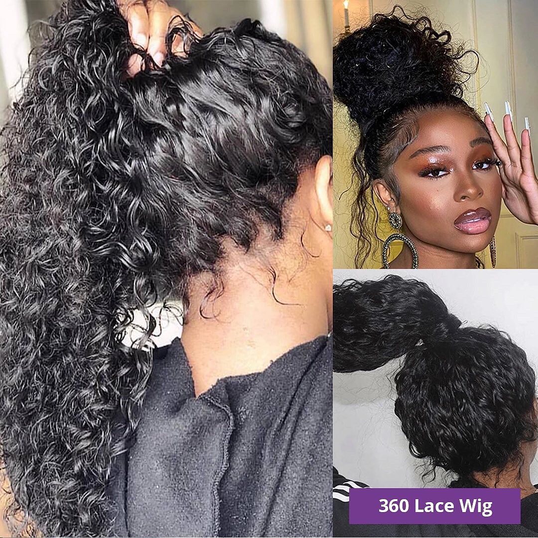“Kilani “ 360 Full Lace Pre Plucked Frontal Deep Water Wave Lace Front Wig