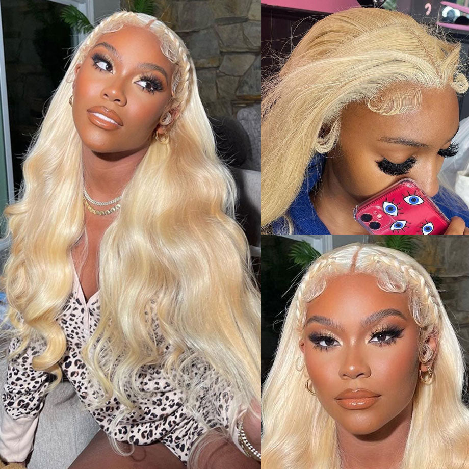 Blonde Wig 613 Lace Frontal Wig