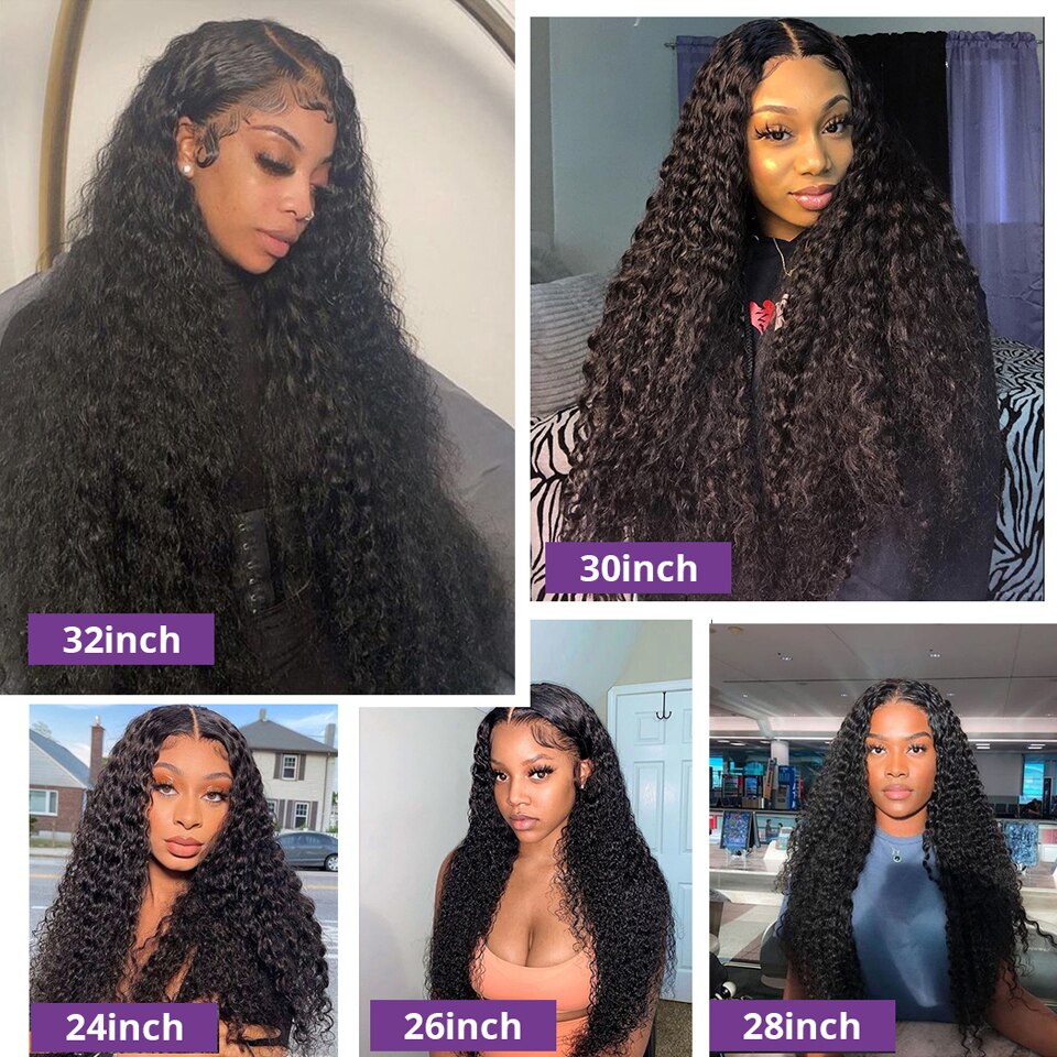 “Kilani “ 360 Full Lace Pre Plucked Frontal Deep Water Wave Lace Front Wig