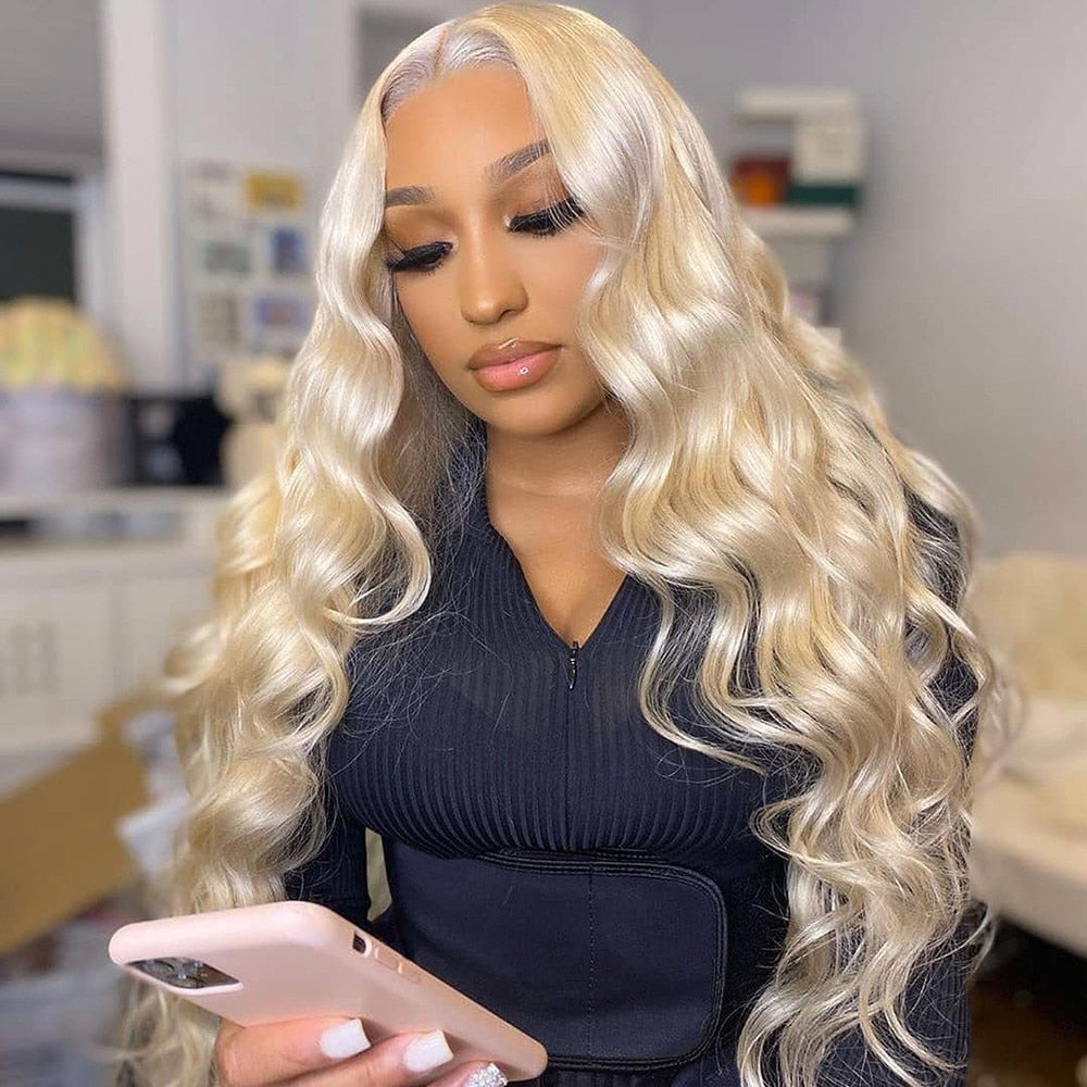 Blonde Wig 613 Lace Frontal Wig