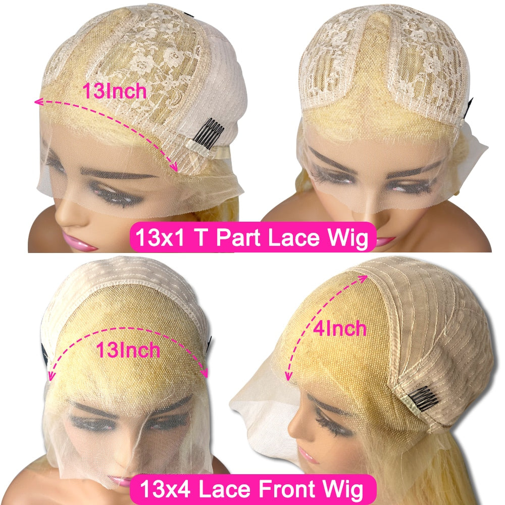 Blonde Wig 613 Lace Frontal Wig