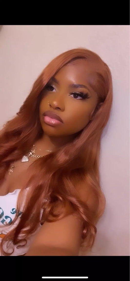 " MEECHI "13x6 Ginger Brown Body Wave Wig