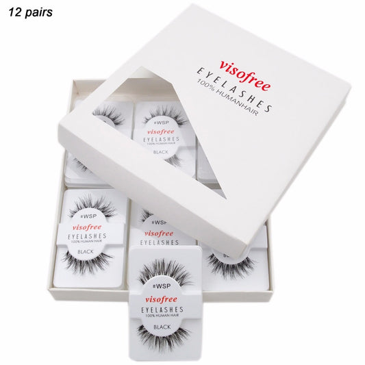 12 pairs Strip Lashes For The Modest Bae